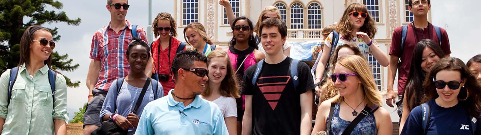 Students on a Trip through the Travel for Credit Program